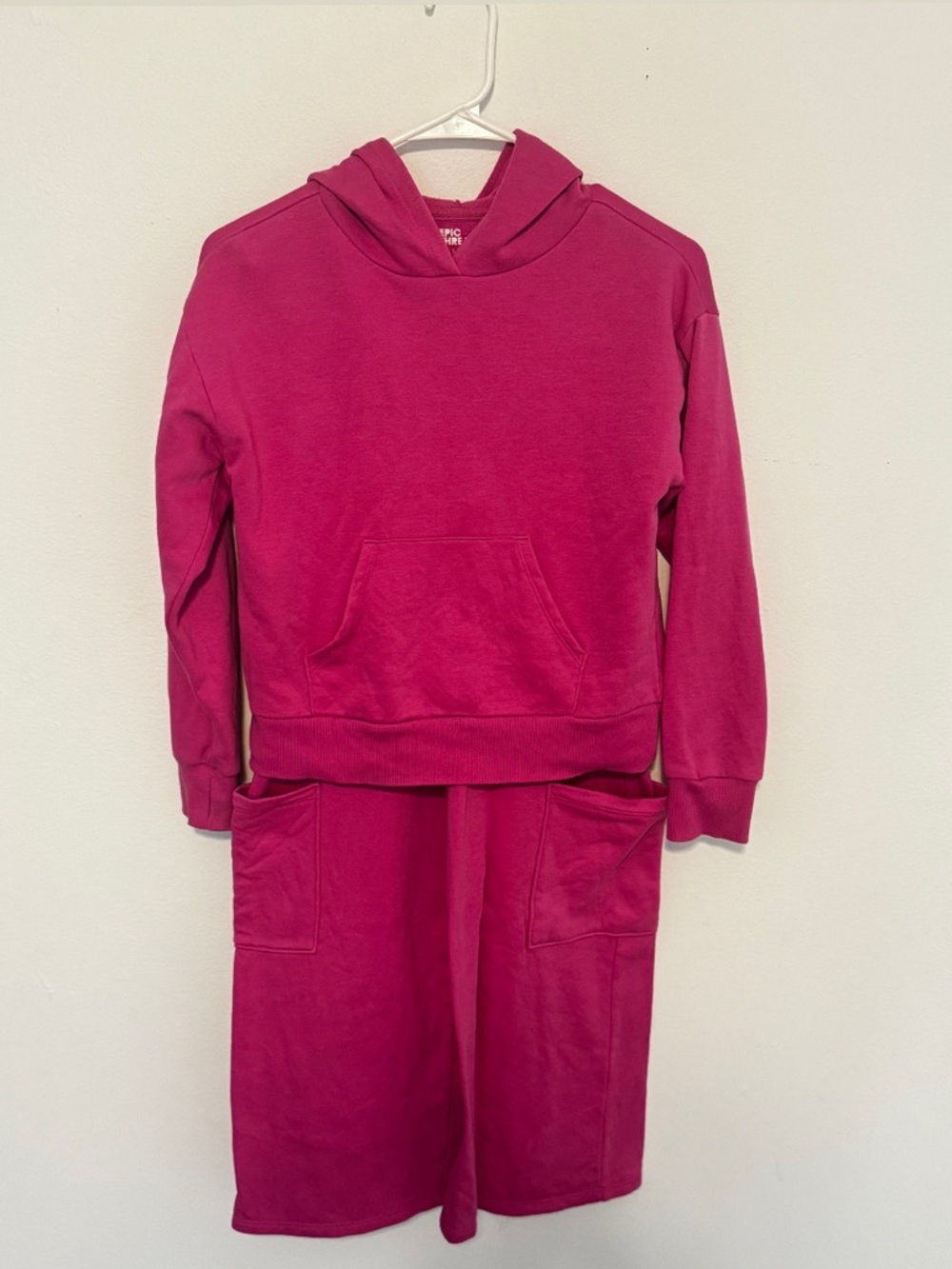 Epic Threads Kids Matching Set Fuchsia Pink Hoodie and Skirt